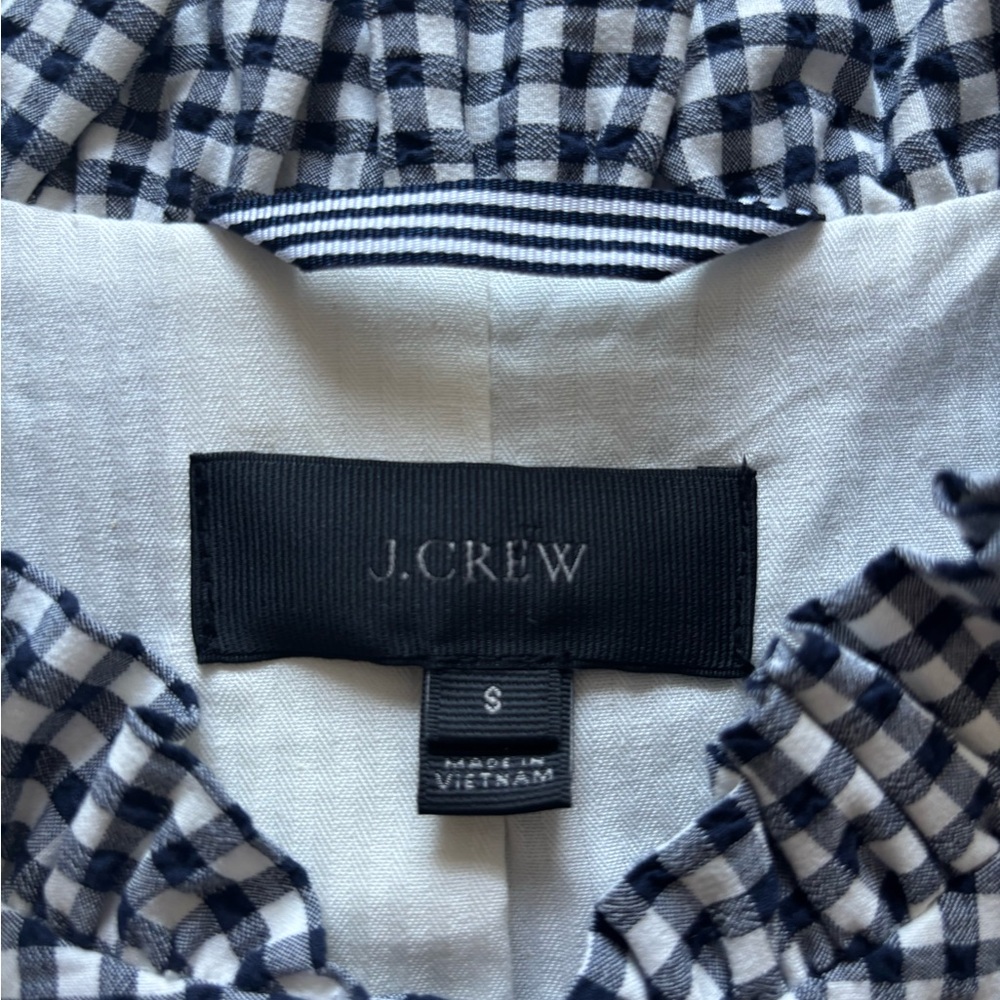 Jcrew Gingham Jacket - Picture 2 of 4